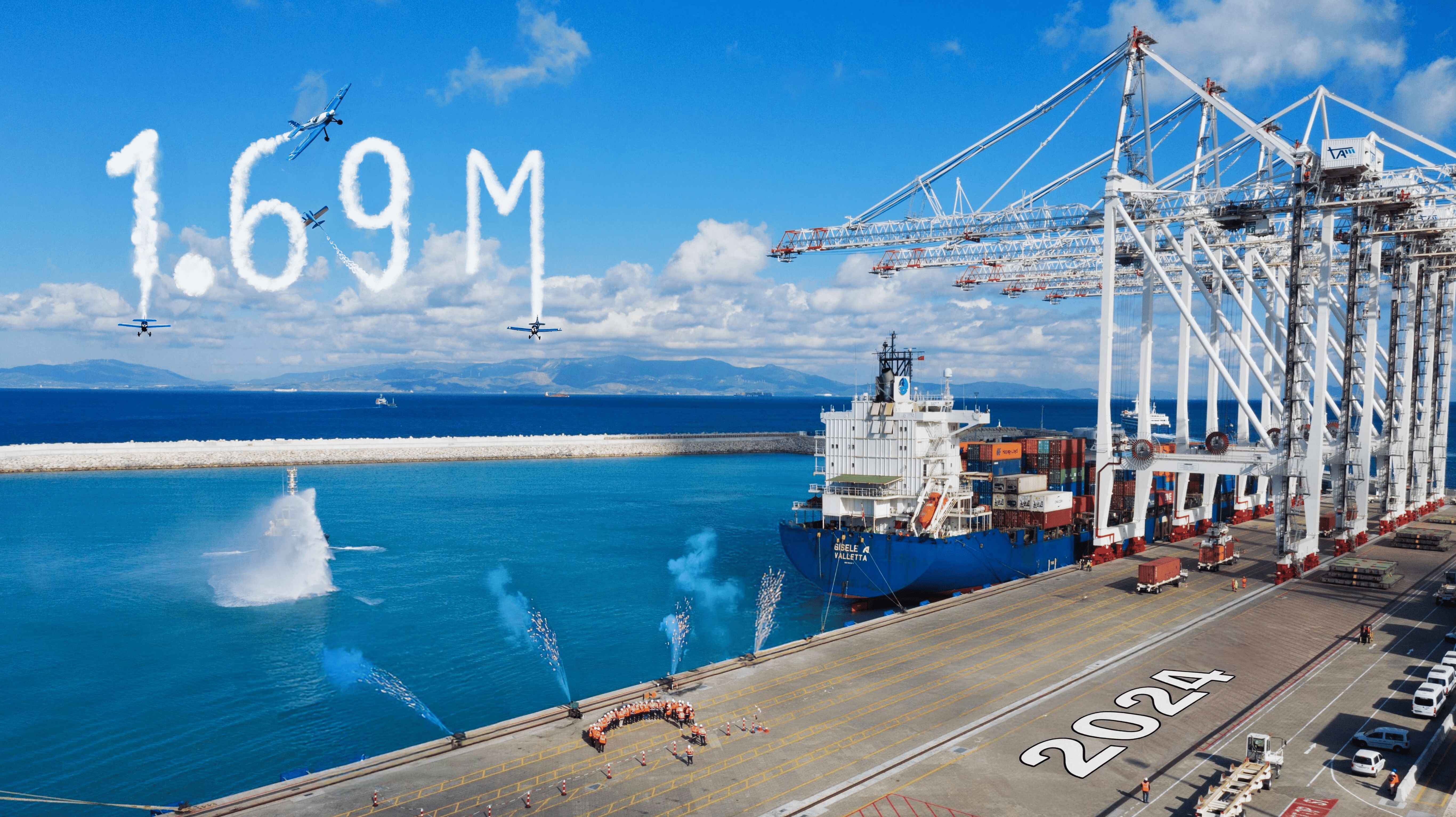 1.69 million TEUs handled